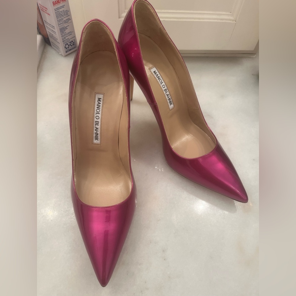 Pink, Manolo Blahnik, High heels